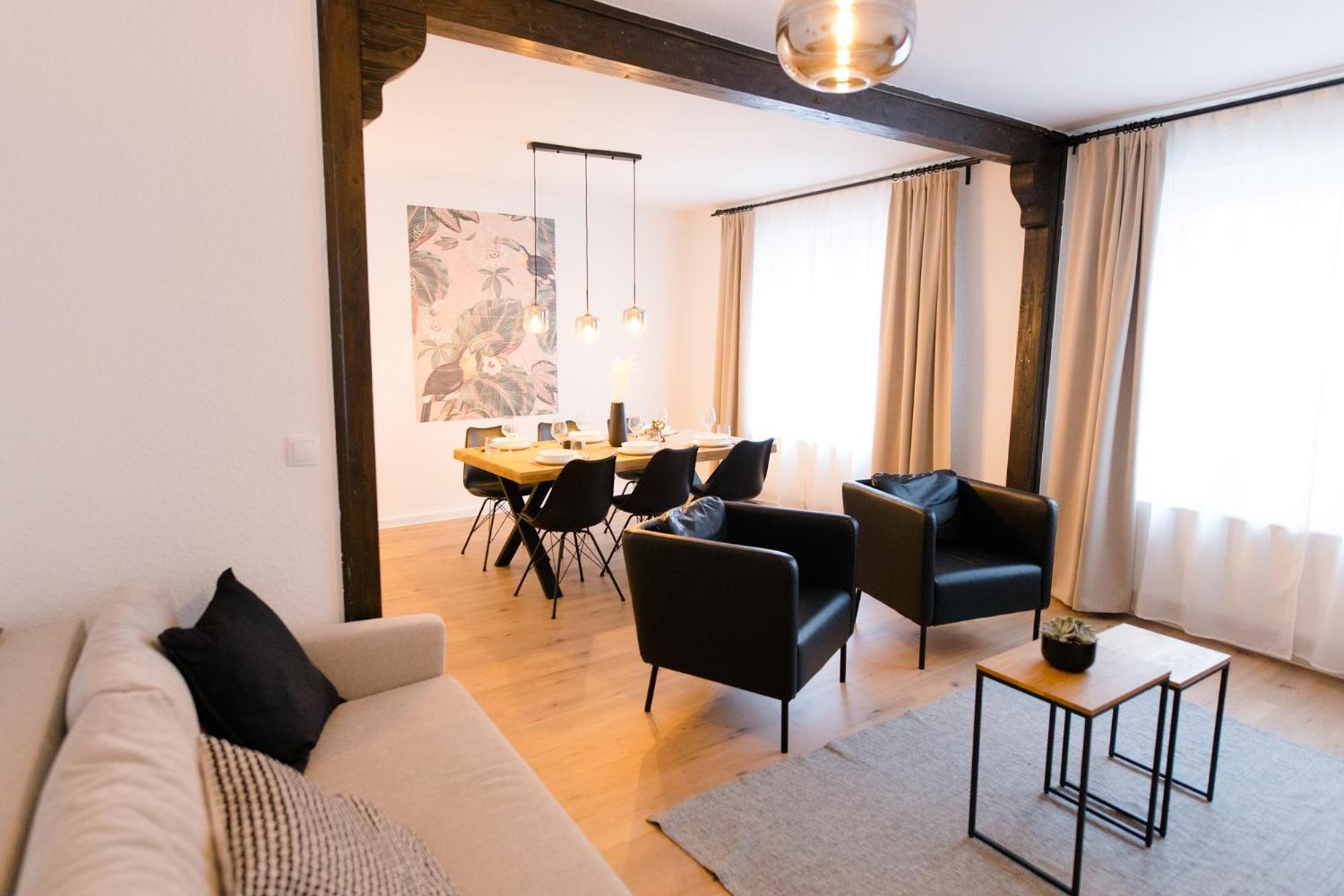 Staylight City - Premium Appartements Mit Balkon هيلدسهايم الغرفة الصورة